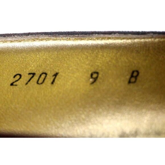 VTG Walter Steiger BROWN REAL LEATHER SUEDE LOW HEEL ALMOND TOE LOAFER SHOES 9B - Picture 8 of 12